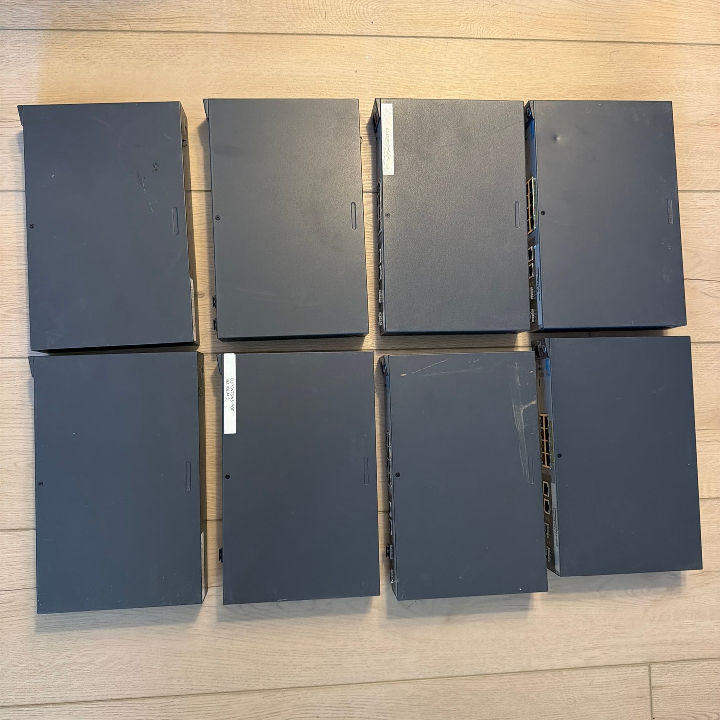 Lot of 8 HP 2530-8G PoE+ Switch J9774A Untested For Parts