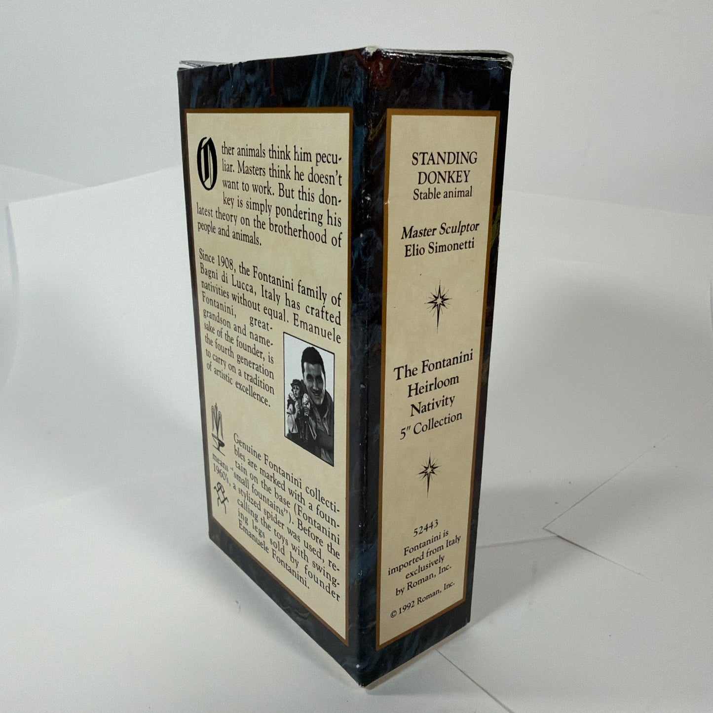 Fontanini 5" Heirloom Nativity Standing Donkey Figurine 52443 w/ Box