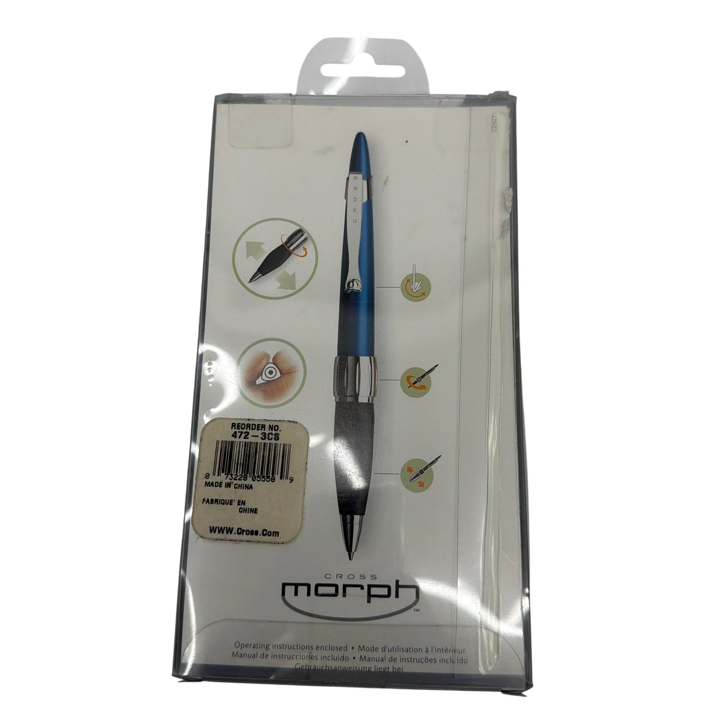 Cross Morph Burgundy and Black Ballpoint Pen Reorder 472-3C
