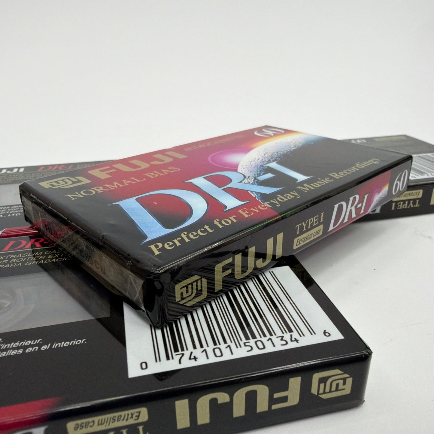 Lot of 5 Fuji DR-I 60 Type I Normal Bias Audio Cassette Tapes Sealed