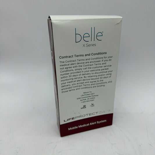 Belle X Series Life Protect 24/7 Mobile Medical Alert System 4G LTE Black
