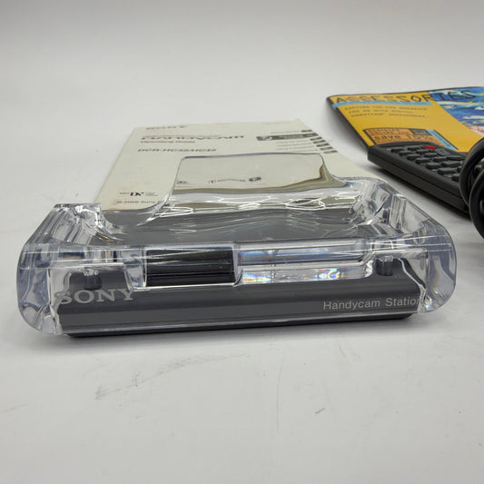 Sony Handycam DCR-HC32/HC42 Accessories Lot AC-L25B Adapter RMT-831 Remote Dock