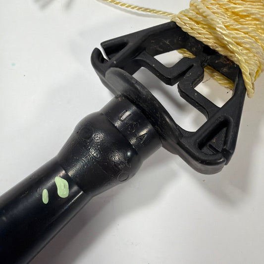 Vintage USA Plastic Line Winder Hand Reel with Yellow Twine