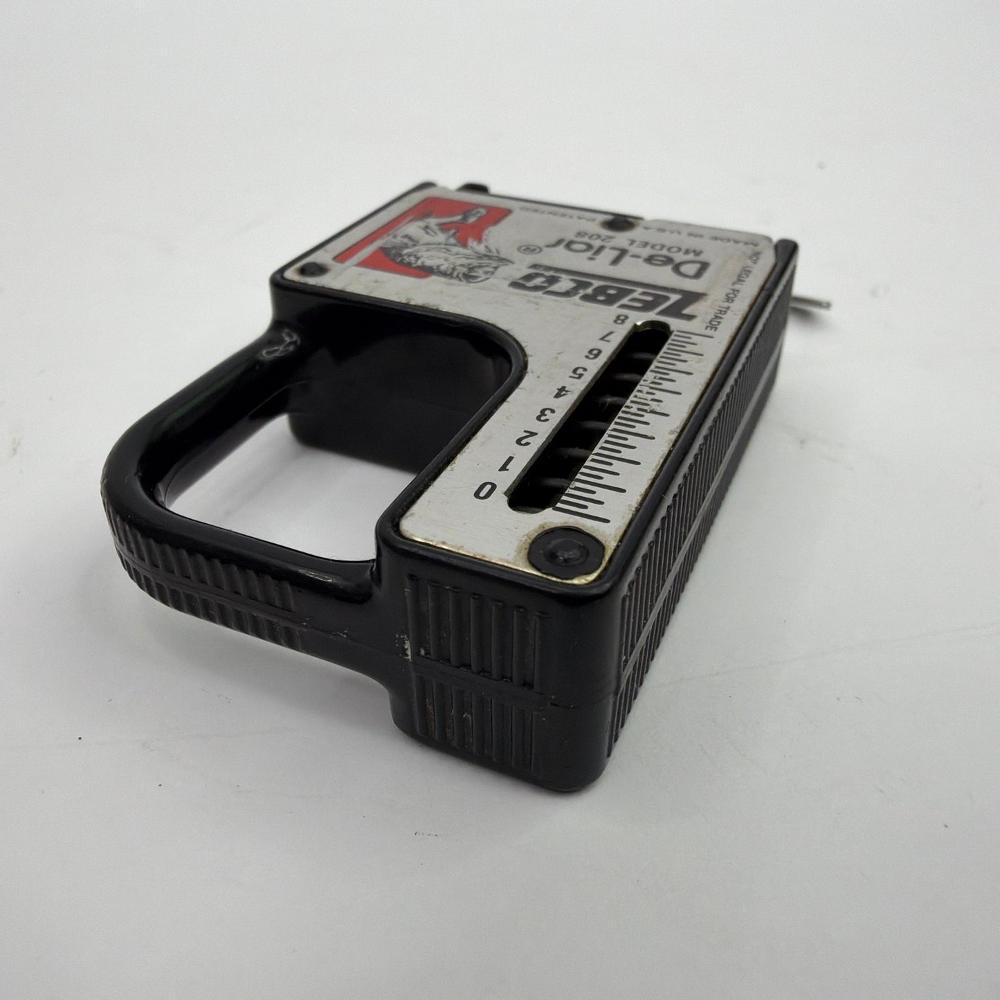 Vintage Zebco De-Liar Model 208 Fish Scale Tape Measure Made in USA