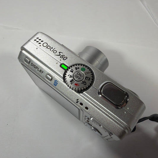 Pentax Optio S60 6.0MP Digital Camera Silver with 512MB SD Card Read