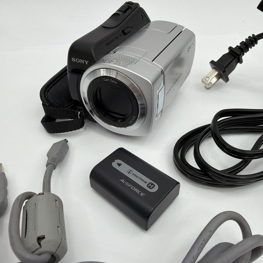 Sony Handycam DCR-SR46 Hybrid HDD Camcorder 40x Carl Zeiss Tested w/ Charger
