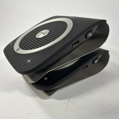 Lot of 2 Jabra Tour HFS101 Car Speakerphones with USB Cables and Dual USB Wall