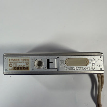 Canon PowerShot SD1000 Digital ELPH 7.1MP Silver Camera Tested Working