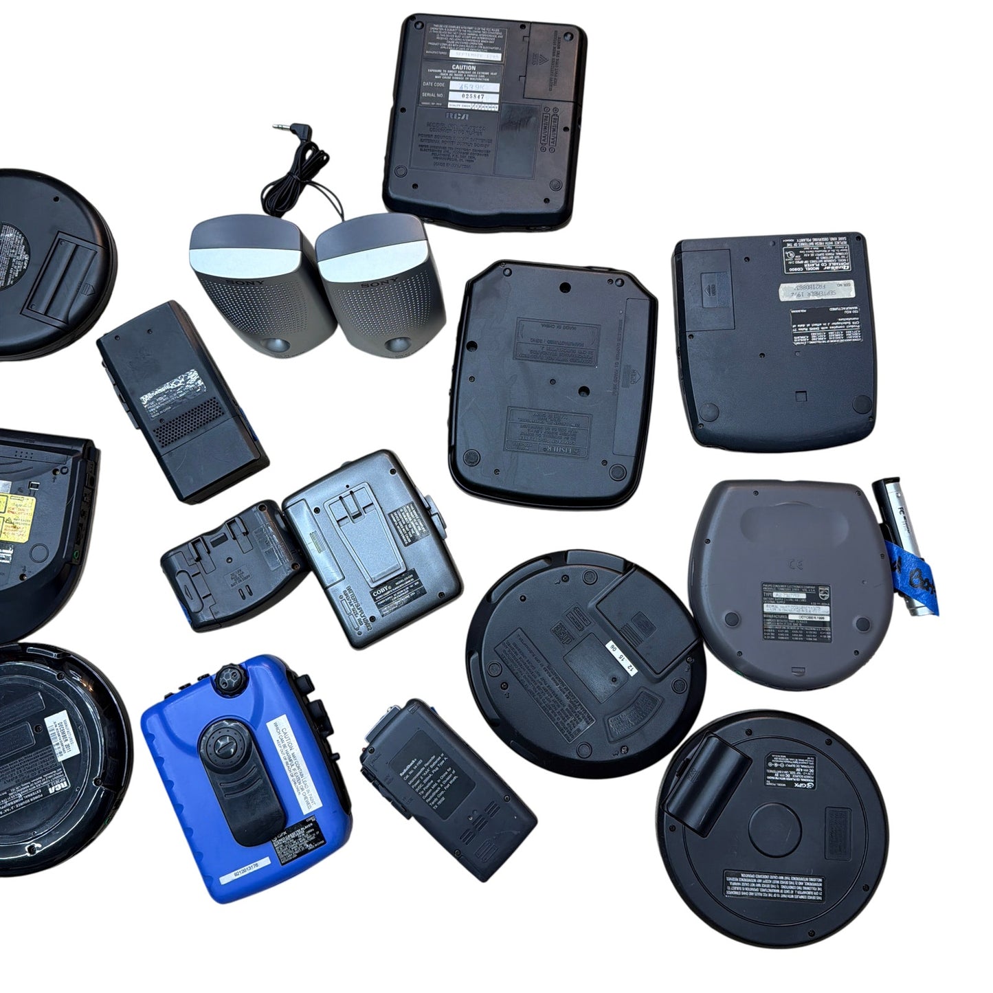 Mixed Lot Portable Audio Devices CD Players Cassette Players Sony Philips RCA