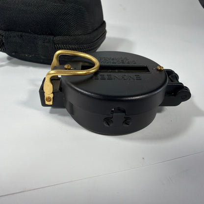 Engineer Directional Compass Sighting Compass Black with Case Logic Zip Pouch