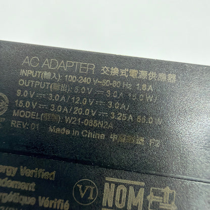 Chicony 65W USB-C AC Adapter Charger Model W21-065N2A