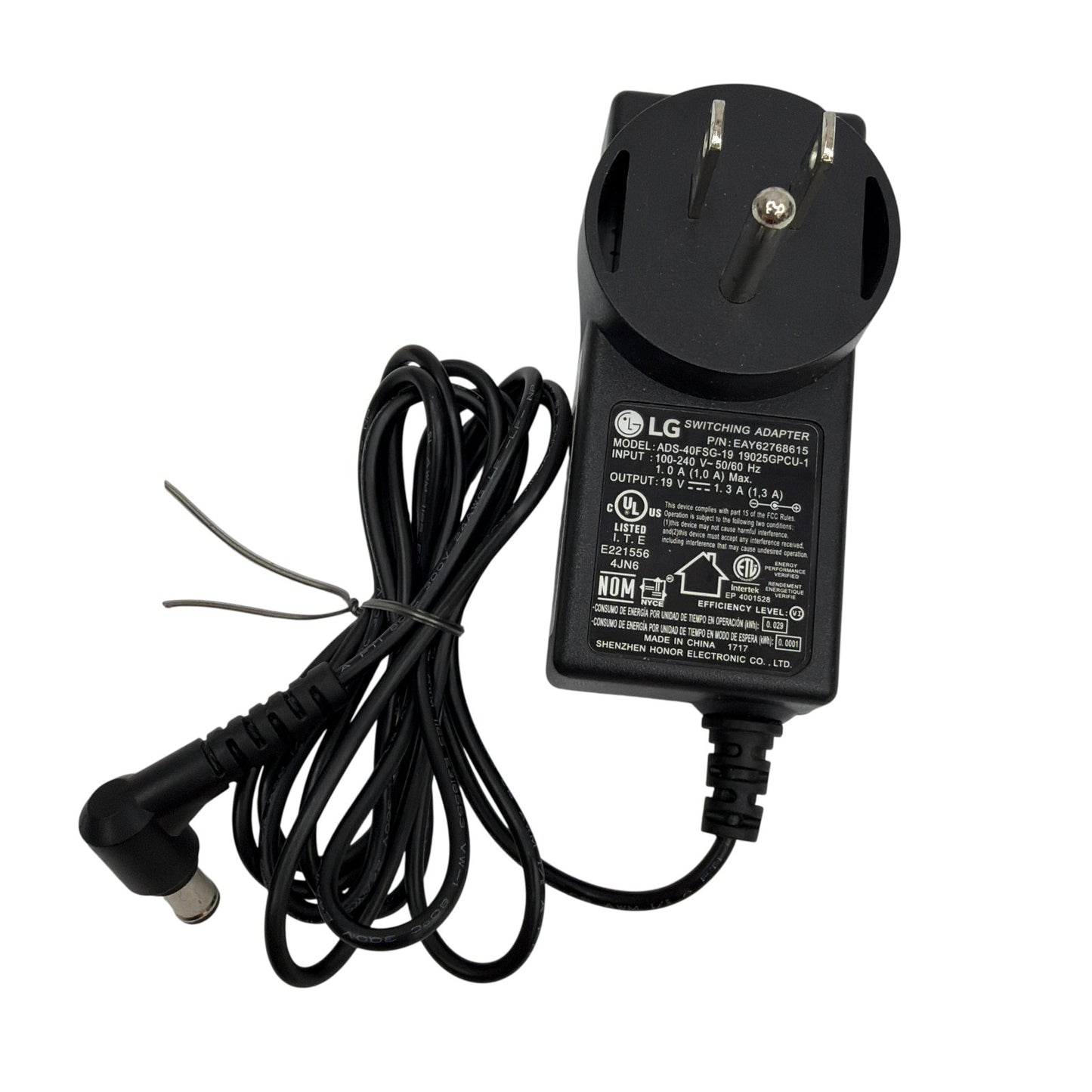 LG EAY62768615 ADS-40FSG-19 19V 1.3A Switching Power Adapter