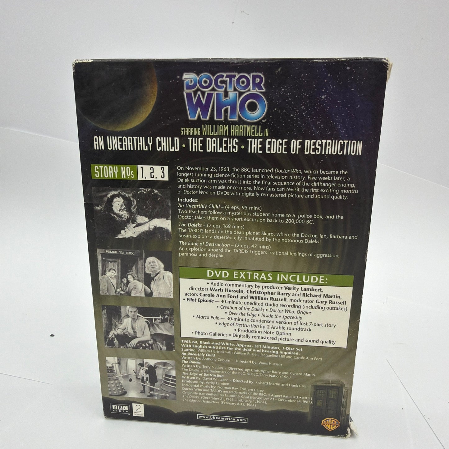 Doctor Who The Beginning DVD 3 Disc Set BBC Video William Hartnell