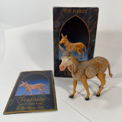 Fontanini 5" Heirloom Nativity Standing Donkey Figurine 52443 w/ Box