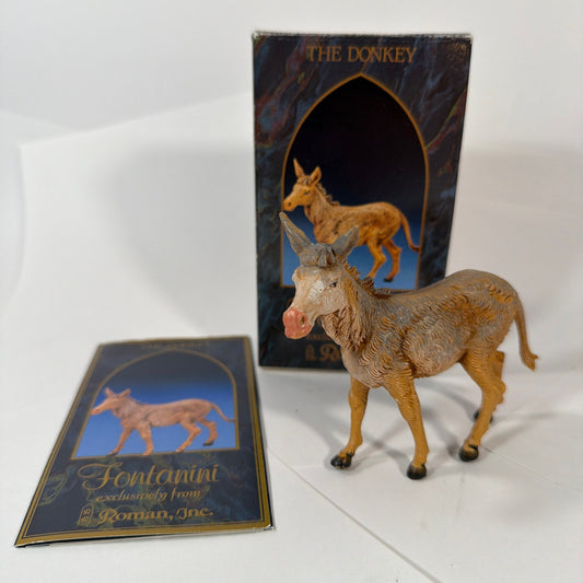 Fontanini 5" Heirloom Nativity Standing Donkey Figurine 52443 w/ Box