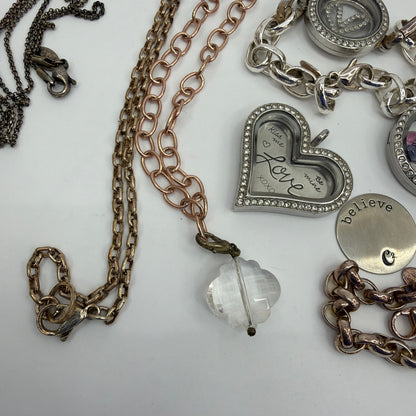 Origami Owl Living Locket Jewelry Lot Necklaces Bracelets Charms