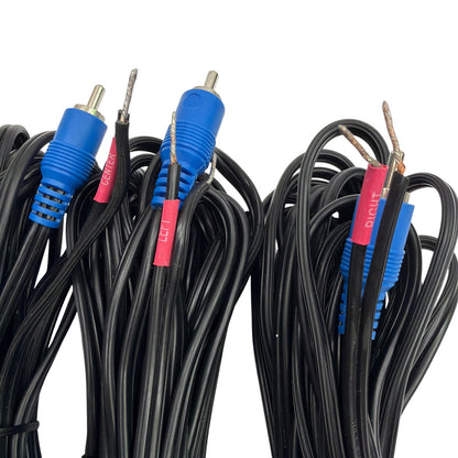 3x Bose Lifestyle / Acoustimass RCA to Bare Wire Speaker Cable Set – Front Left