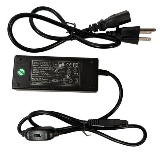 Flypower SPP34-12.0/5.0-2000 12V 2A + 5V 2A AC Adapter 4-Pin Power Supply