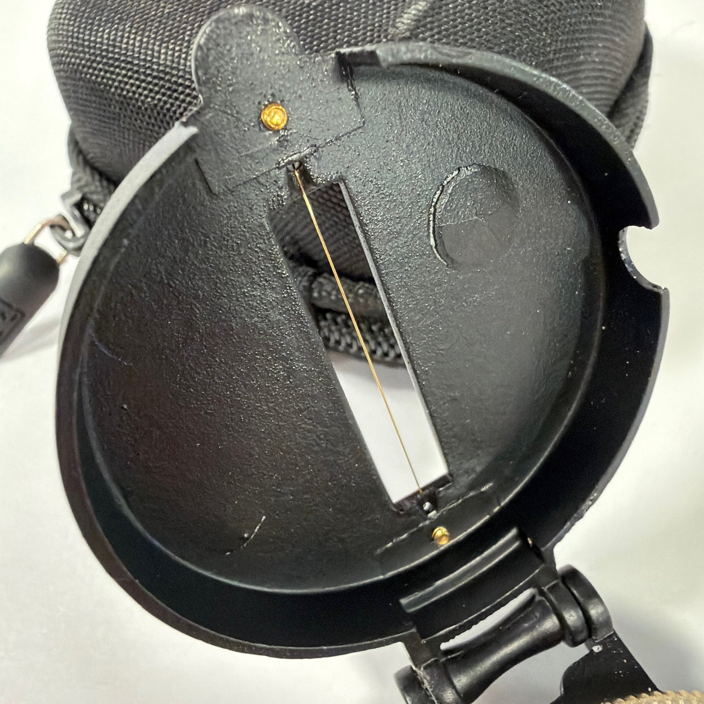 Engineer Directional Compass Sighting Compass Black with Case Logic Zip Pouch