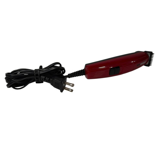 ConairMan Corded Electric Hair Clipper Trimmer Red Black Tested Working
