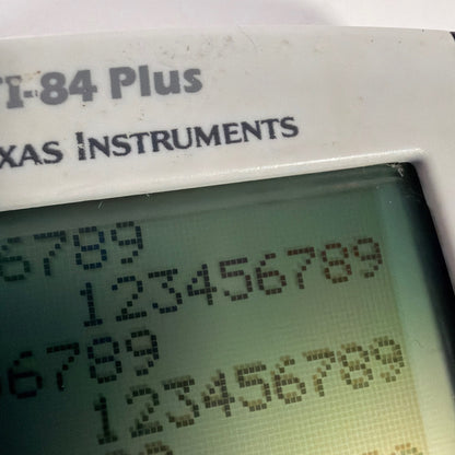 Texas Instruments TI-84 Plus Graphing Calculator Tested Working with Slide Cover