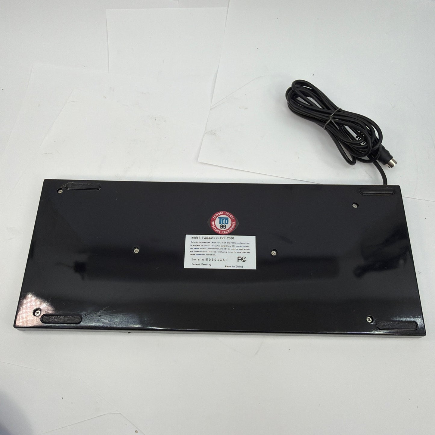 TypeMatrix EZR-2030 Ergonomic Keyboard PS2 DIN Tested Working