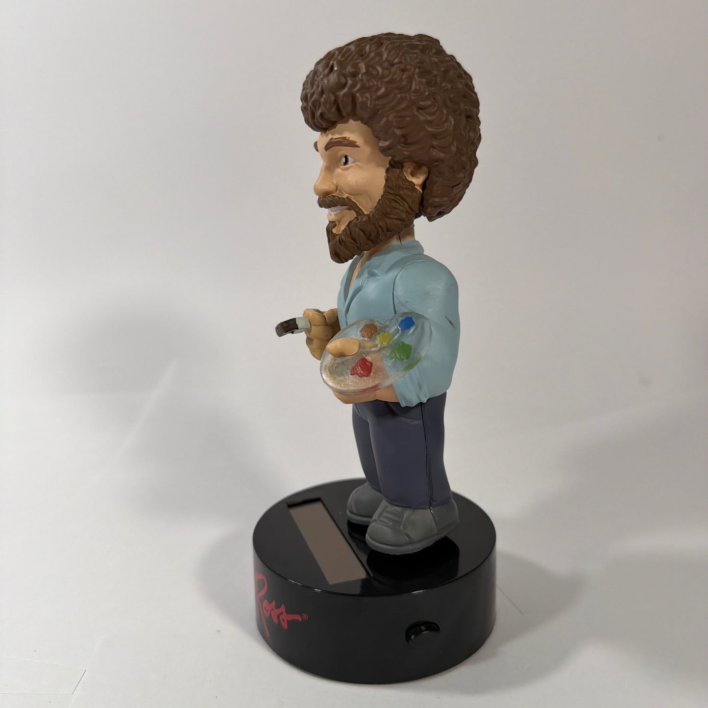 NECA Bob Ross The Joy of Painting Solar Powered Body Knocker Figure Tested