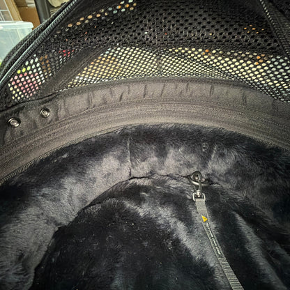Sleepypod Mobile Pet Bed Round Pet Carrier with Shoulder Strap Black