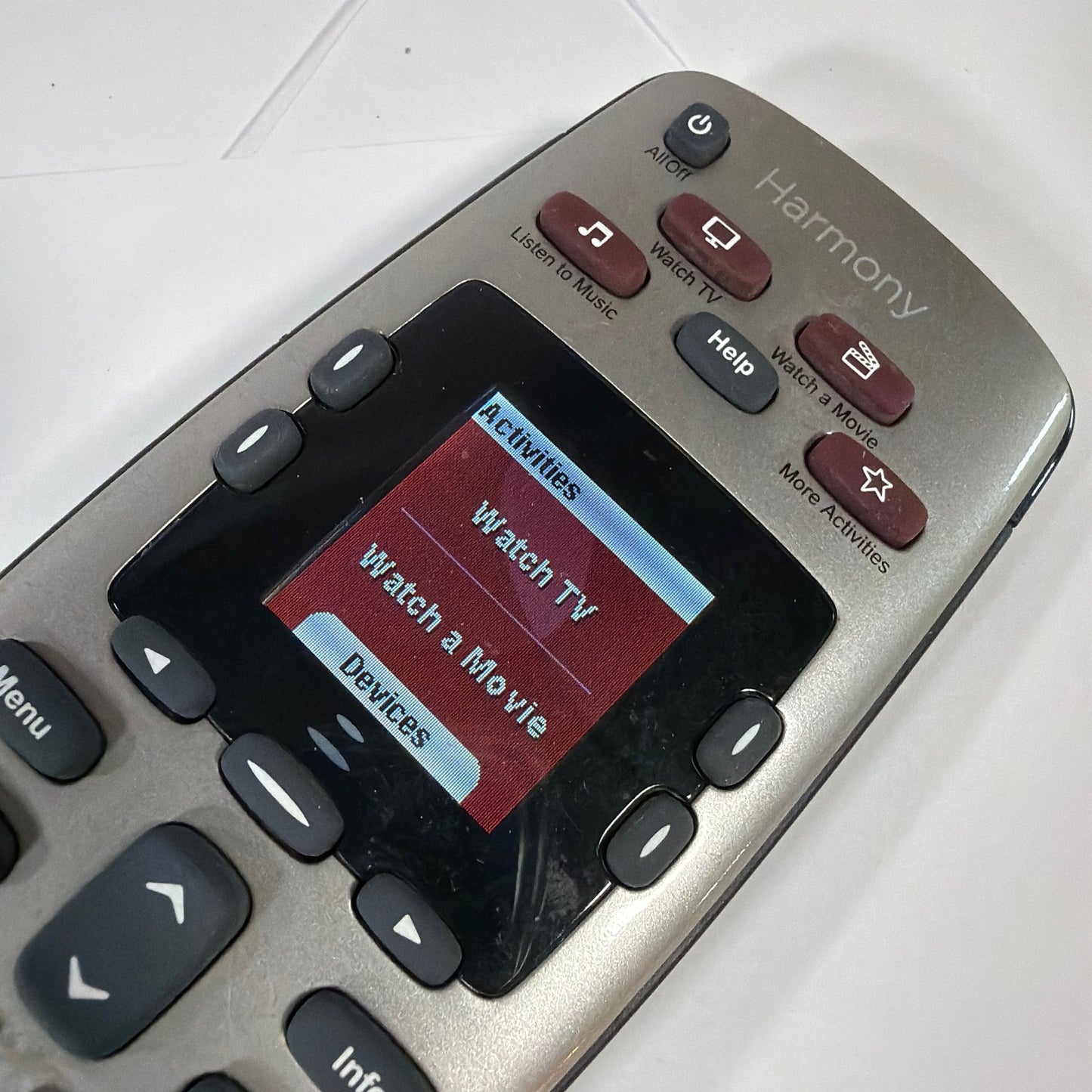 Logitech Harmony 650 Universal Remote Control Silver Tested Working