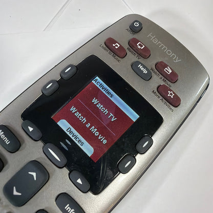 Logitech Harmony 650 Universal Remote Control Silver Tested Working