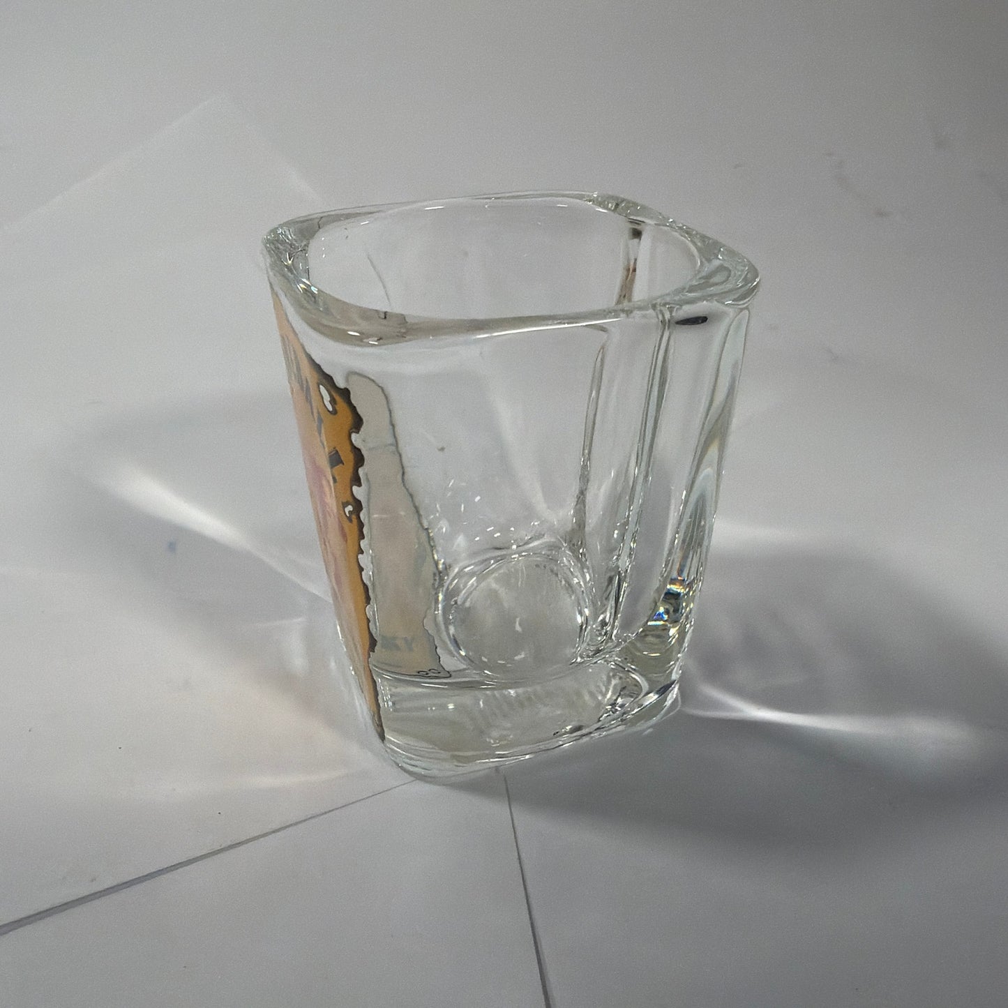 Fireball Cinnamon Whisky Square Shot Glass 2.5 in Tall