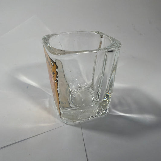 Fireball Cinnamon Whisky Square Shot Glass 2.5 in Tall