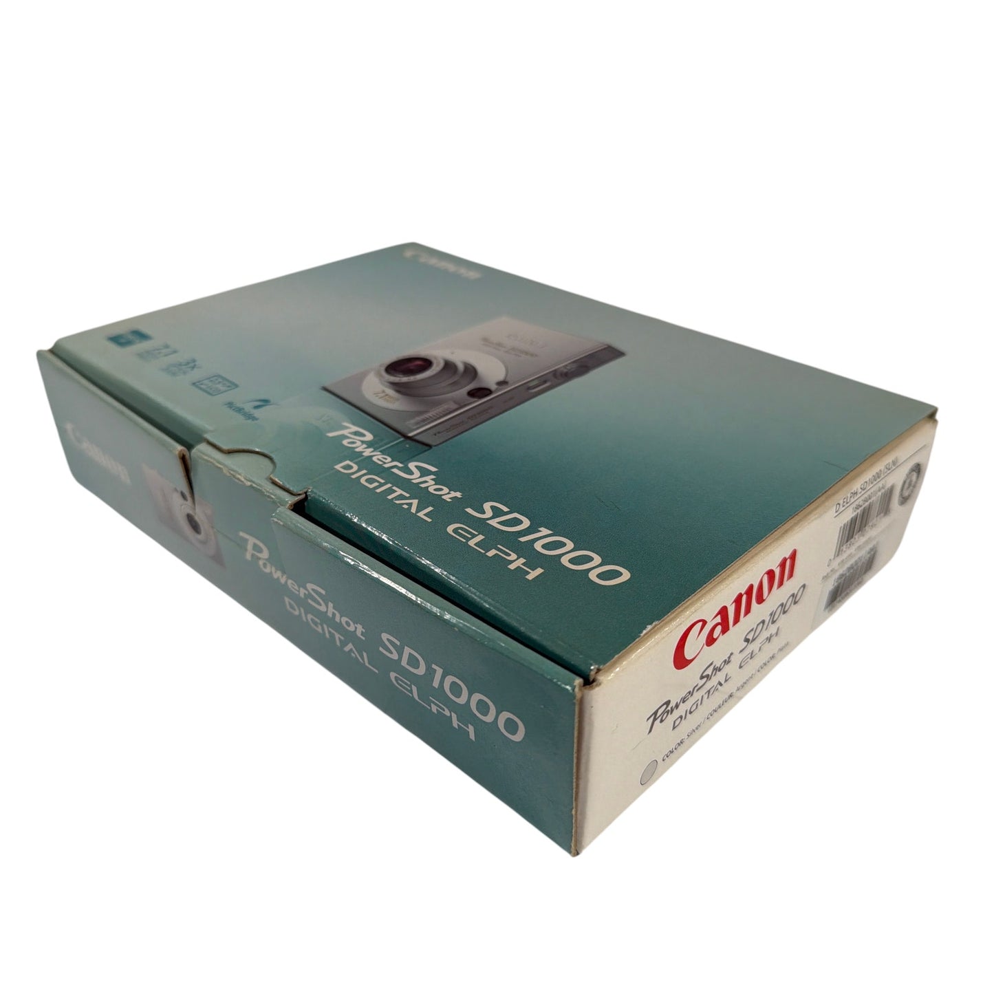 Canon PowerShot SD1000 Digital ELPH 7.1MP Silver Camera Tested Working