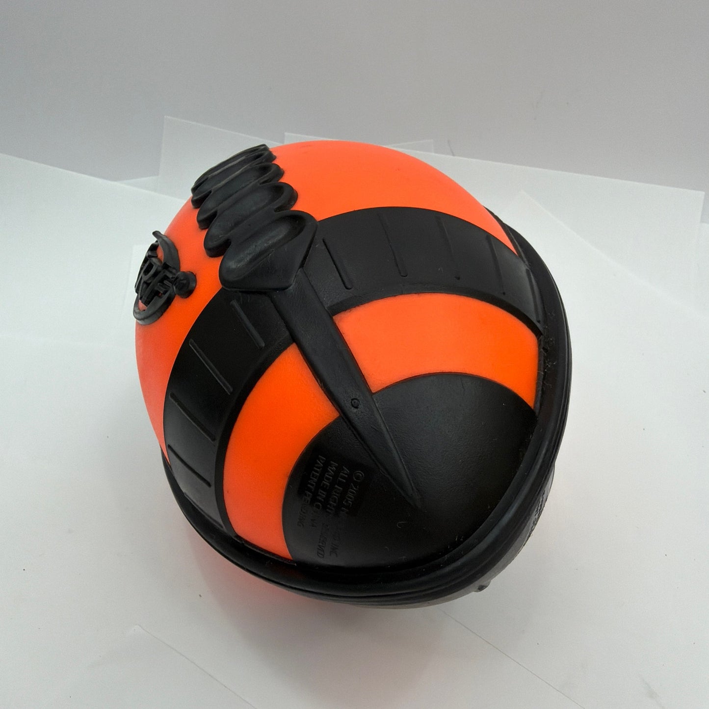 Vintage 2005 Hasbro Nerf Weather Blitz Foam Football Orange Black 9.5 Inch
