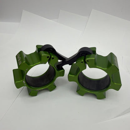 REP OSO Barbell Collars Green Pair Made in USA