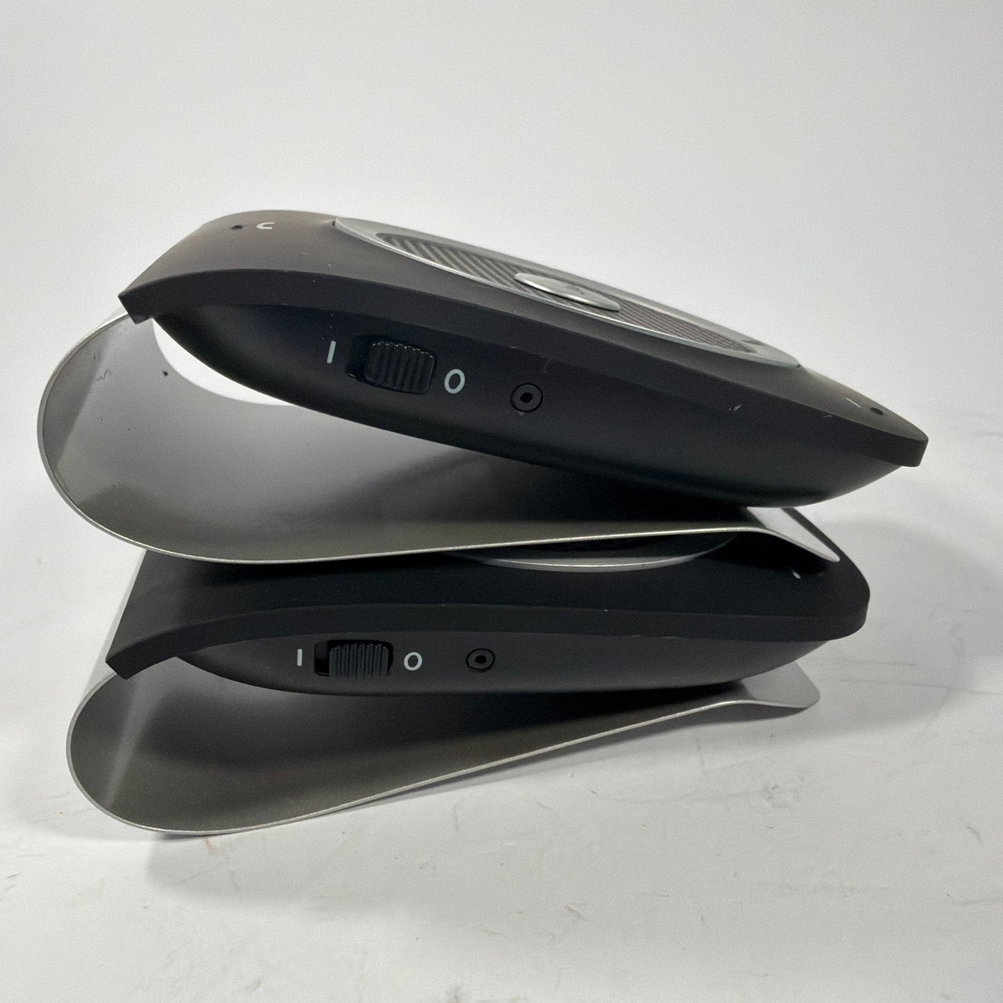 Lot of 2 Jabra Tour HFS101 Car Speakerphones with USB Cables and Dual USB Wall