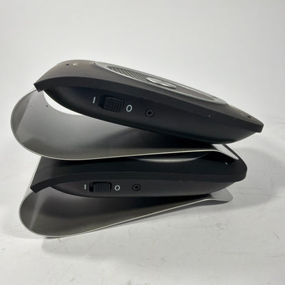 Lot of 2 Jabra Tour HFS101 Car Speakerphones with USB Cables and Dual USB Wall