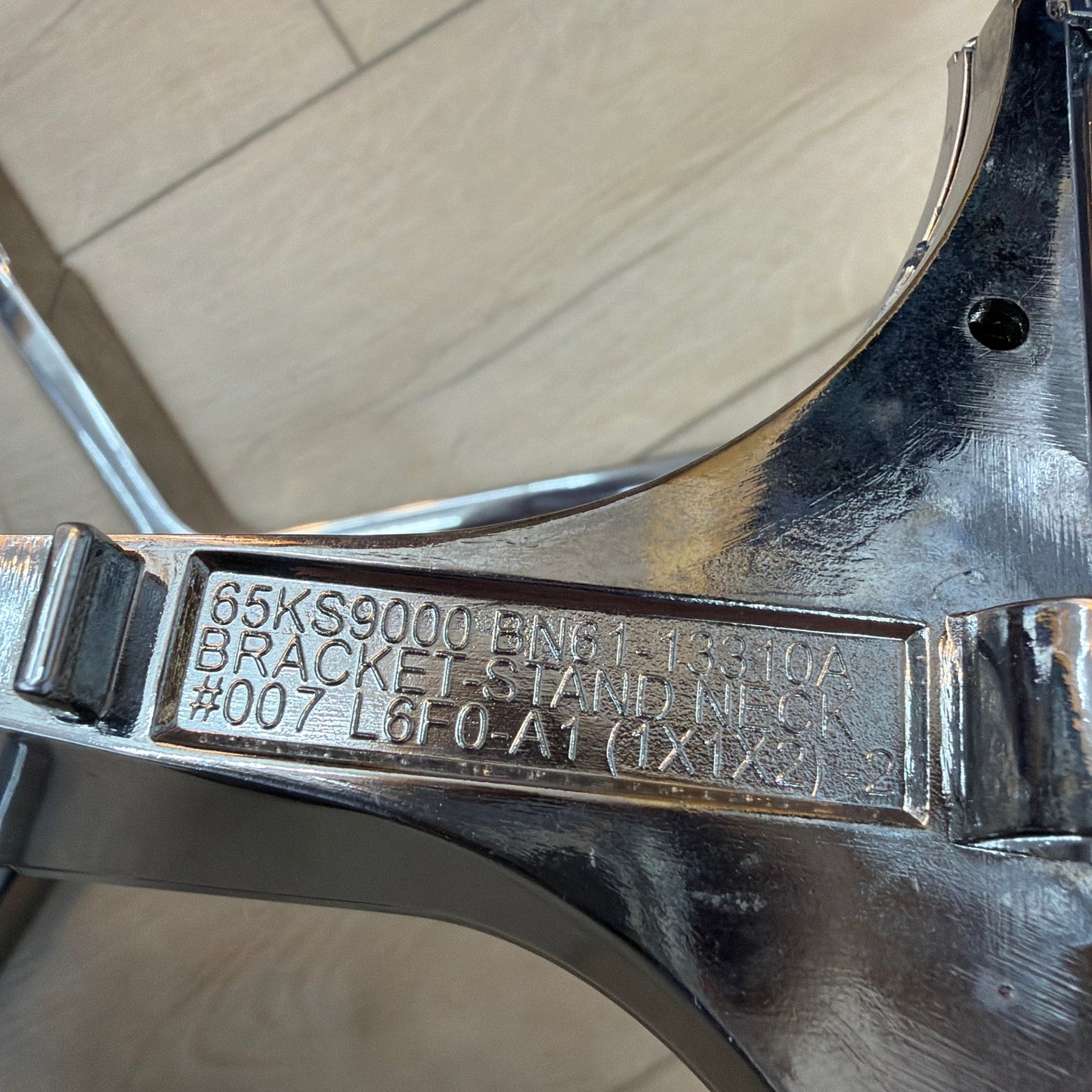 Samsung 65KS9000 TV Stand Base and Neck BN61-13309A BN61-13310A Silver