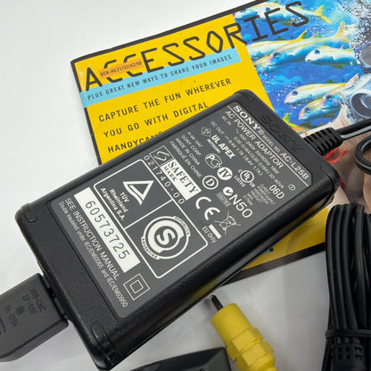 Sony Handycam DCR-HC32/HC42 Accessories Lot AC-L25B Adapter RMT-831 Remote Dock