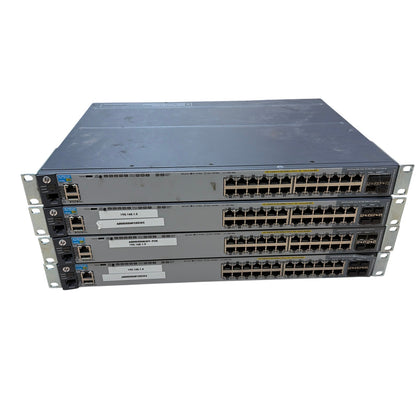Lot of 4 HP 2920-24G PoE+ J9727A 24-Port Gigabit Switches