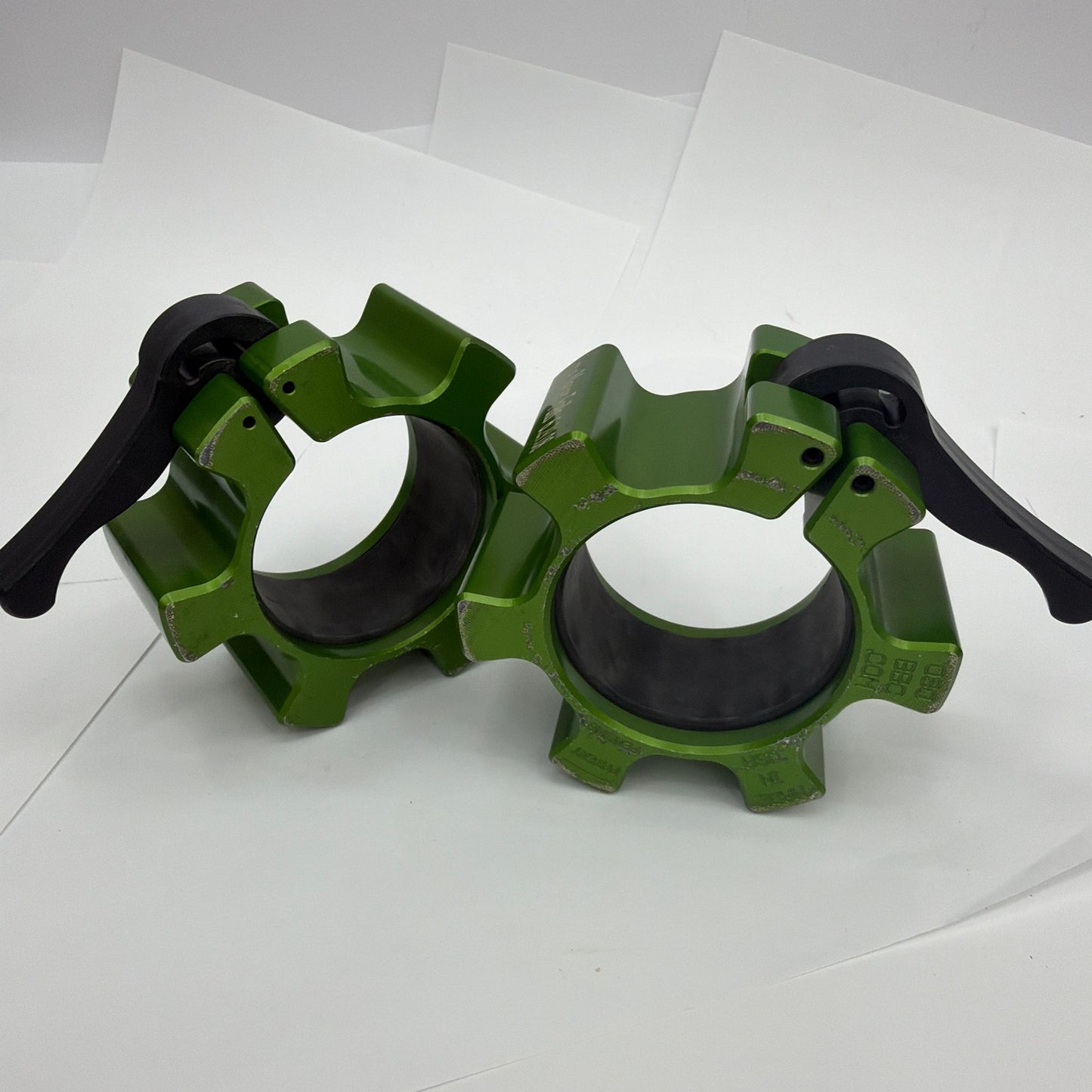 REP OSO Barbell Collars Green Pair Made in USA