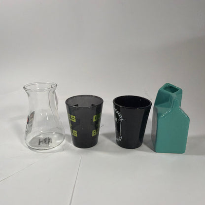 Spencer’s Lot of 4 Adult Humor Novelty Shot Glasses Mixed Styles