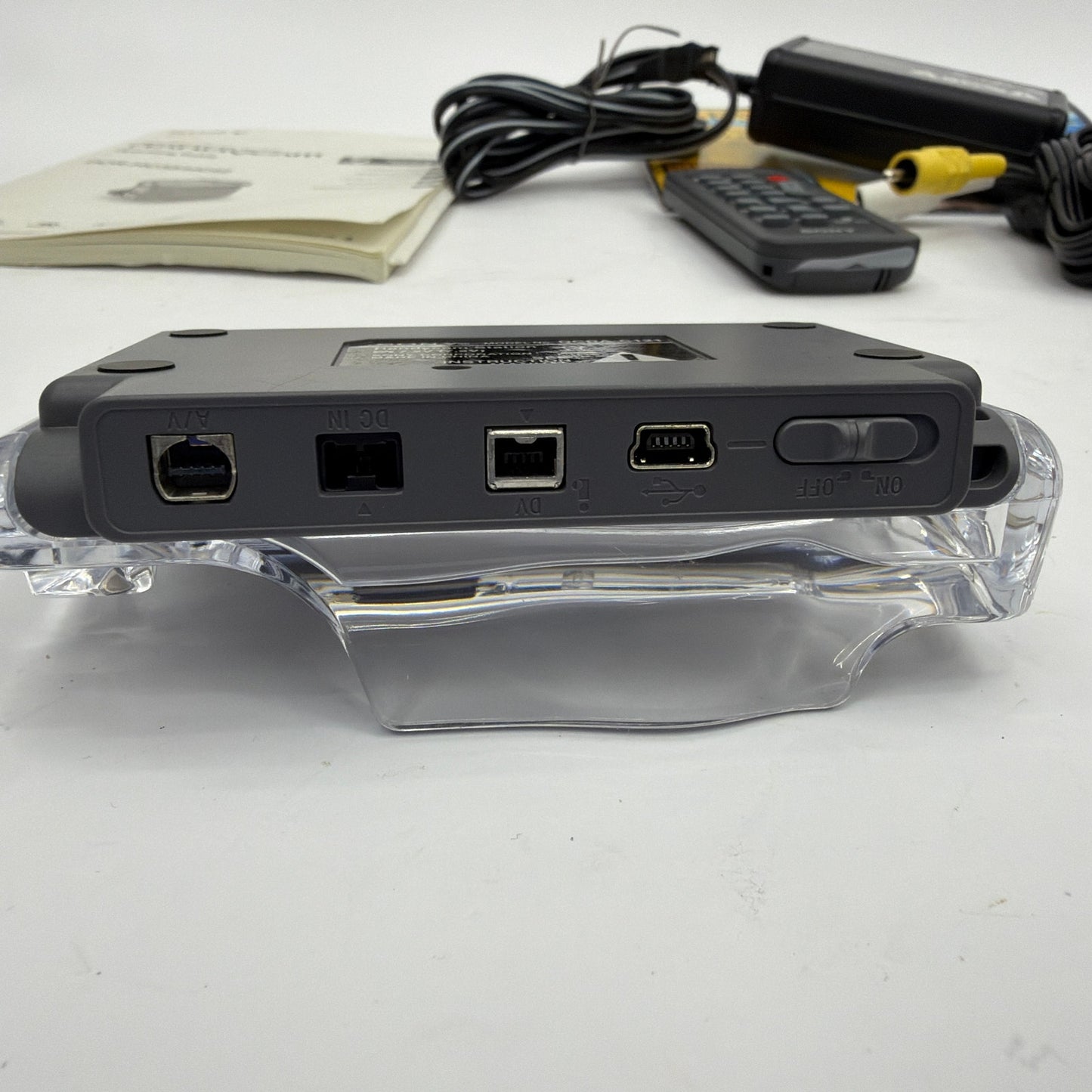 Sony Handycam DCR-HC32/HC42 Accessories Lot AC-L25B Adapter RMT-831 Remote Dock