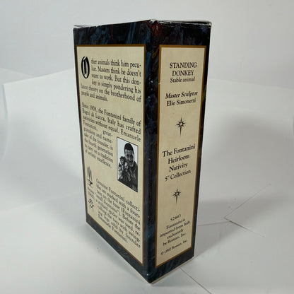Fontanini 5" Heirloom Nativity Standing Donkey Figurine 52443 w/ Box