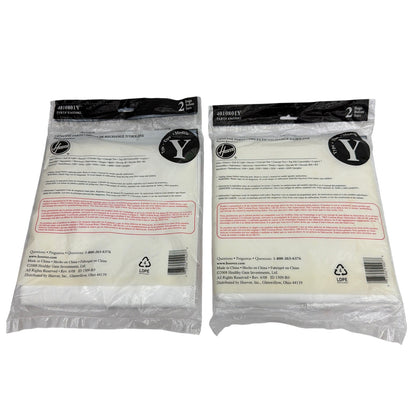 Hoover Type Y HEPA Vacuum Bags 4010801Y / 43655082 Lot of 3