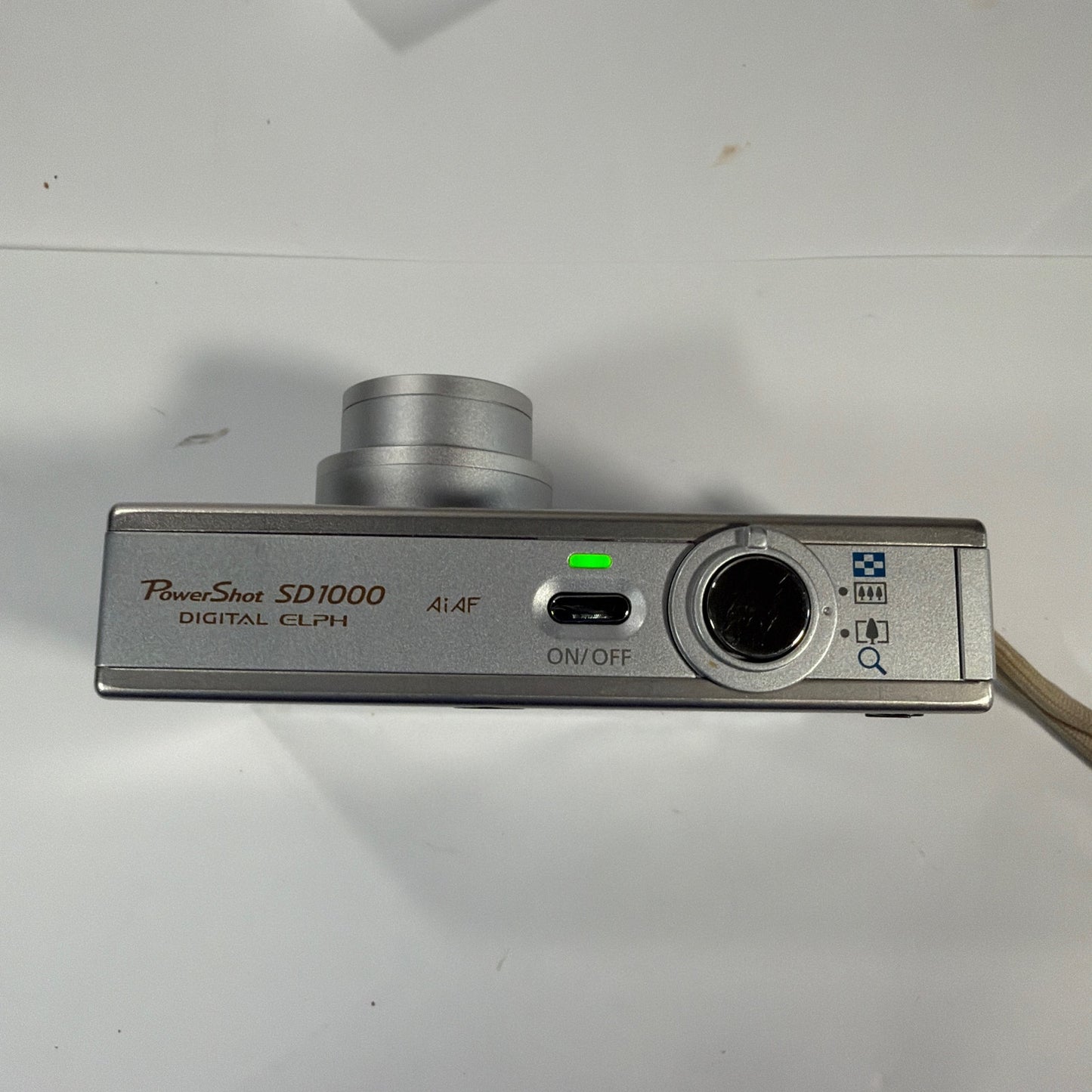 Canon PowerShot SD1000 Digital ELPH 7.1MP Silver Camera Tested Working