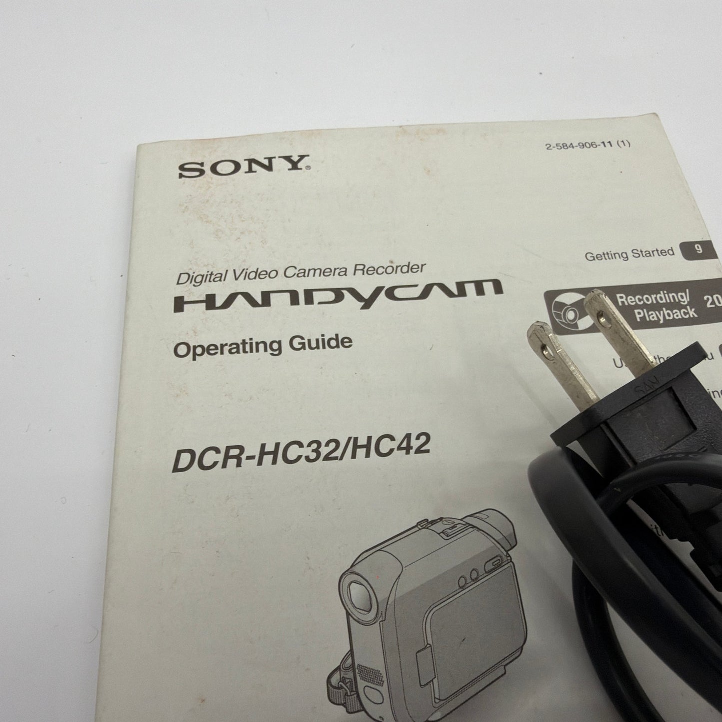 Sony Handycam DCR-HC32/HC42 Accessories Lot AC-L25B Adapter RMT-831 Remote Dock