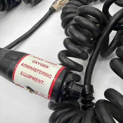 Lot of 2 Dental X-Ray Exposure Hand Switches Coiled Cord 1/4 in Plug Tested