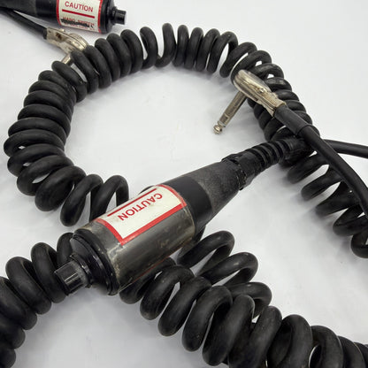 Lot of 2 Dental X-Ray Exposure Hand Switches Coiled Cord 1/4 in Plug Tested
