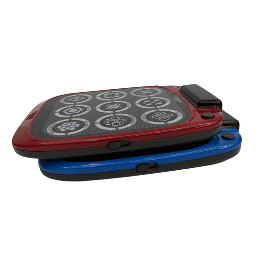 Virztex FlashPad Connect Touchscreen Handheld Game Set of 2 Red Blue Tested